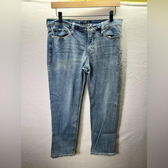 Lucky Brand Sweet Crop Jeans Pants Womens 8/29 Blue Denim Summer Cute 2259 - Picture 1 of 9